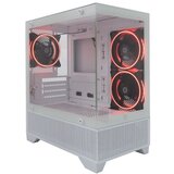 White Shark Torpedo White Kućište + 3 x Warp ventilatora Cene