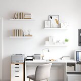  Plutajuće zidne police 4 kom bijele 80 x 23,5 x 3,8 cm MDF | shoptok.hr