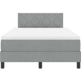  Krevet na futonu s madracem &amp LED svijetlosivi 120x190 cm Tkanina | shoptok.hr