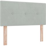 vidaXL Glava postelje S stisnjenim gumbom Svetlo siva 80 cm iz mikrovlaken | Shoptok.si