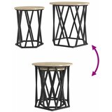  Kava Stol 2 pcs Sonoma hrast Inženjerska drva i čelik | shoptok.hr
