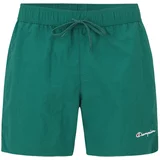 Champion Authentic Athletic Apparel Kratke kopalne hlače smaragd / rdeča / bela