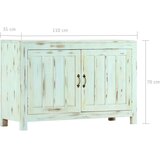  Komoda svjetloplava 110 x 35 x 70 cm od masivnog drva manga | Eponuda.com