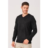 Dewberry V0036 MALE V-NECK SWEATER-ANTHRACITIS | Shoptok.si