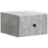  Noćni ormarić za montažu na zid Betonska siva 34 5 x 33 x 20 cm | shoptok.hr