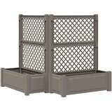  Velika s osvrtom 2 pcs Siva 143 x 143 x 133,5 cm PP | shoptok.hr