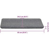 vidaXL Samolepilne preproge za stopnice 30 kosov sive 65x24,5x3,5 cm | Shoptok.si