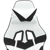  Okretna igraća stolica bijelo-crna od umjetne kože | shoptok.hr