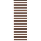 Zebra zavjesa Smeđa 80x230 cm Širina tkanine 75,9 cm Poliester | shoptok.hr