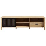 Premium Living Tv-element Jytana, Barva Hrasta, Črna | Shoptok.si