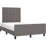  Posteljni okvir z vzglavjem siva 120x200 cm umetno usnje, (20788365) | Shoptok.si