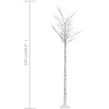 Božićno drvce 220 LED žarulja 2,2 m hladne bijele izgled vrbe | shoptok.hr