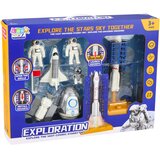  Svemirski set vozila za igru s stanicom za lansiranje rakete - bijelo/plavi | Shoptok.si