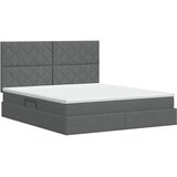  Krevet s madracem i skladištem Tamnosiva 180 x 200 cm tkanina | shoptok.hr