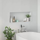  Ničica za tuš Bijelo 75 x 30 x 9,5 cm Nehrđajući čelik | shoptok.hr