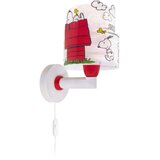 Dalber 76309 - Dečija zidna lampa SNOOPY 1xE27/15W/230V bela/crvena | Eponuda.com