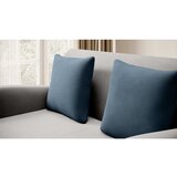 ELTAP Plava/svijetlo siva baršunasti sklopiva sofa 130 cm Ario – | shoptok.hr