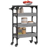  Kuhinjska kolica boja hrasta 53 x 20 x 76 cm konstruirano drvo | shoptok.hr