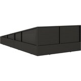  Vrtni krevet crni 110 x 200 cm od poliratana | shoptok.hr
