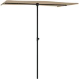  Vrtni suncobran s aluminijskom šipkom 180 x 110 cm smeđe-sivi | shoptok.hr