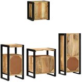  Set namještaja za kupaonicu 4 kom. Smeđa i crna 55 x 35 x 60 cm | shoptok.hr