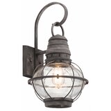 Elstead Lighting Elstead Bridge Point 1 velika zunanja stenska svetilka iz cinka IP44, E27, (22100277) | Shoptok.si