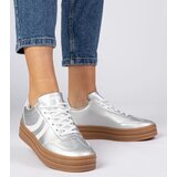 Gemre Silver women's platform sneakers Melly | shoptok.hr
