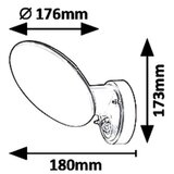 Rabalux 8135 - VARNA LED spoljašnje zidno svetlo sa senzorom LED/12W/230V IP54 | Eponuda.com