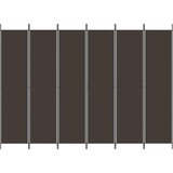 Sobna pregrada s 6 panela smeđa 300x220 cm od tkanine | Eponuda.com