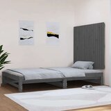  Stensko posteljno vzglavje sivo 108x3x90 cm trdna borovina, (20735523) | Shoptok.si