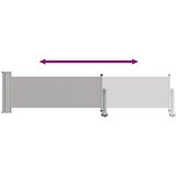  Uvlačiva bočna tenda za terasu 60 x 300 cm siva | shoptok.hr
