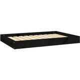 Krevet za pse crna 91,5x64x9 cm od masivne borovine | shoptok.hr