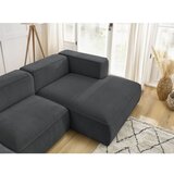Bobochic Paris Temno siva kotna sedežna garnitura iz tkanine bouclé (desni kot) Zephyr – | Shoptok.si