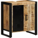 vidaXL Set namještaja za kupaonicu 4 pcs Smeđa Čvrsto drvo manga | shoptok.hr