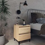  Noćni ormarići 2 kom boja hrasta 40 x 35 x 50 cm od iverice | shoptok.hr