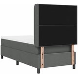  Krevet s opruga kutije Tamno siva 200 x 100 cm tkanina | shoptok.hr