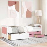  Dnevni krevet s 5 ladica bez madraca IRUN bijelo&roza 90x200 cm | Eponuda.com