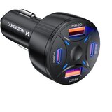 Wozinsky AVTO POLNILEC 60W 2XUSB-C 2XUSB-A ZA TELEFONE IN NAPRAVE, (5000262096) | Shoptok.si