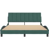  Okvir za krevet s uzglavljem tamnozeleni 160x200 cm baršunasti | shoptok.hr