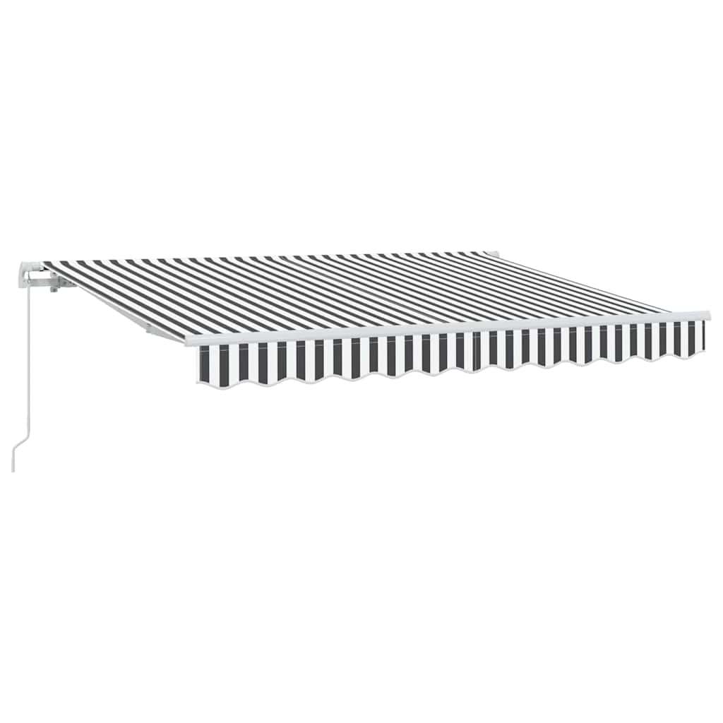  Skrovita tenda Antracit 250 x 200 cm tkanina - Antracit i bijela (bijeli okvir) 2 5 x 2 m Ručna | shoptok.hr