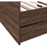  Dnevni krevet s ladicama bez madraca smeđa hrasta 75x190 cm | shoptok.hr