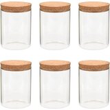  Staklenke za pohranu s plutenim poklopcima 6 kom 650 ml | shoptok.hr