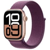 Apple Watch Series 10 GPS 46mm Rose Gold AC, Plum Sport Loop, (MWWV3QCA) | shoptok.hr