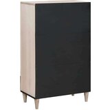 vidaXL Visok predalnik s polico Bela 60 x 33 x 100 cm trden mangov les | Shoptok.si