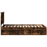  Konstrukcija postelje z vzglavjem Dimljeni oreh 90 x 200 cm, (5000103428) | Shoptok.si