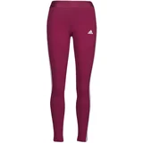 Adidas 3 stripes leggings bordo