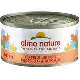  Varčno pakiranje Almo Nature 24 x 70 g - Kitten piščanec | shoptok.hr