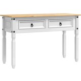  Stranska miza Corona Bela 115 x 46 x 73 cm Masivno borovo les, (5000201768) | Shoptok.si