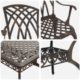  Vrtni set za objed 7 pcs Bronzana Aluminij | shoptok.hr