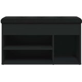  Klupa za cipele crna 82 x 32 x 45,5 cm od konstruiranog drva | shoptok.hr